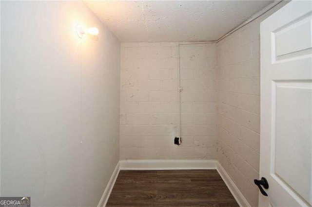 washroom featuring dark hardwood / wood-style flooring