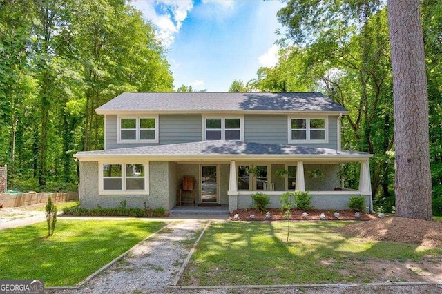 entrance to property with covered porch