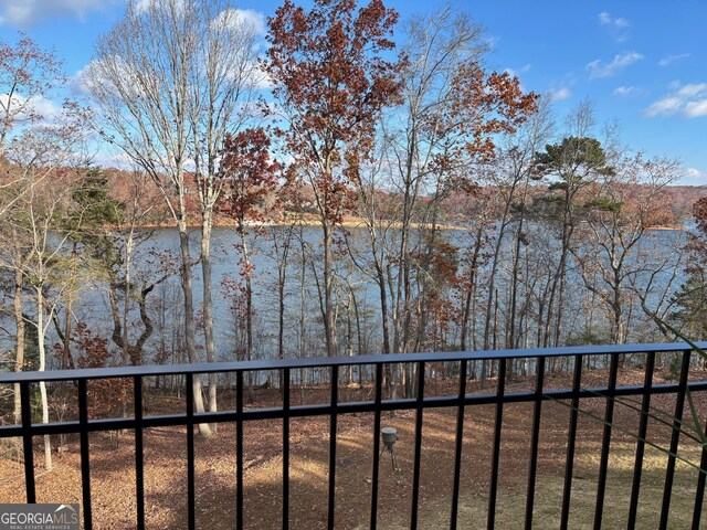 view of water feature