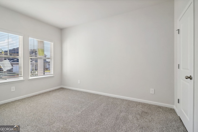 empty room with carpet floors