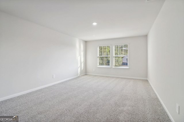 view of carpeted empty room