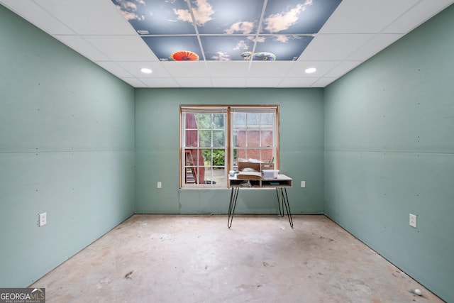 miscellaneous room featuring concrete flooring