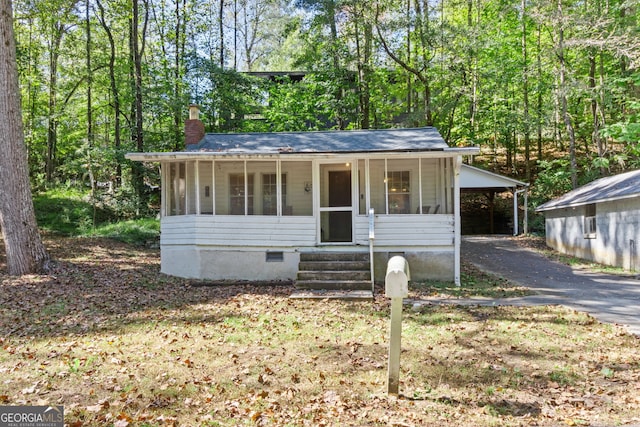 view of front of house featuring a porch