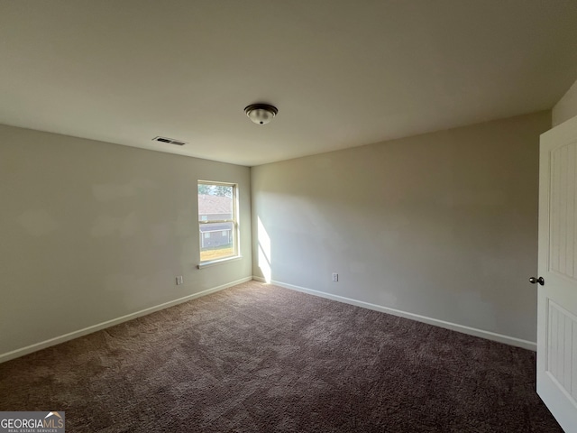 view of carpeted empty room