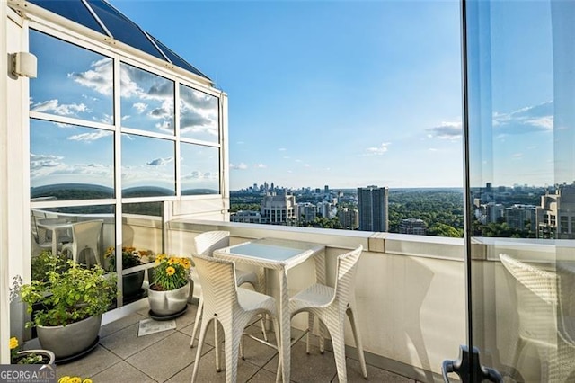 view of balcony