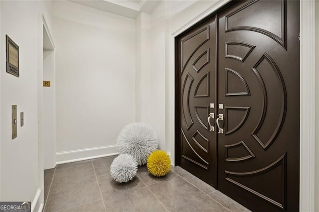 interior space featuring tile patterned floors