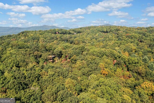 aerial view featuring a mountain view