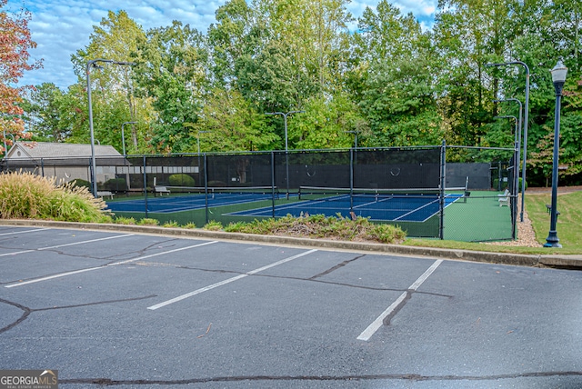 view of sport court