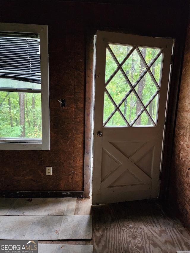 doorway with a wealth of natural light