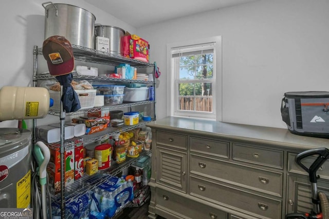 view of storage room