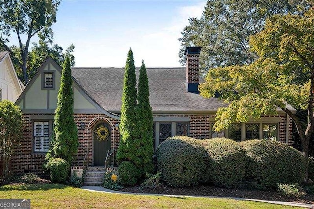 view of english style home