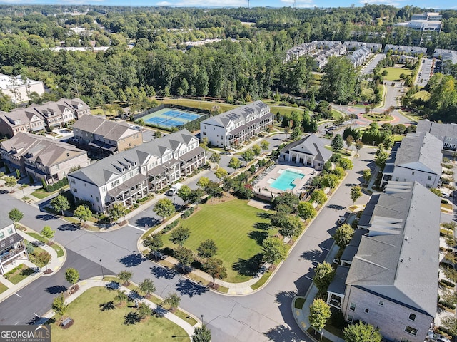 birds eye view of property