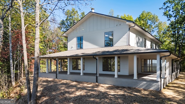 view of rear view of property