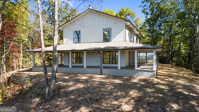 back of property featuring a patio area