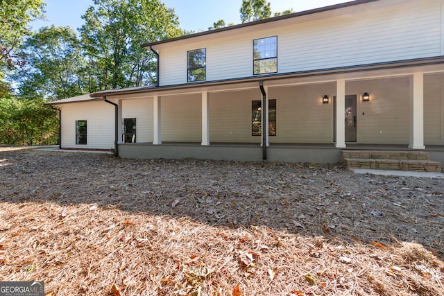 view of front of property with covered porch