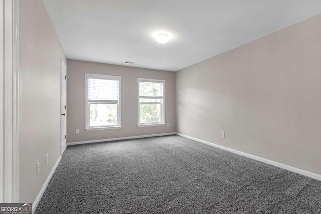 view of carpeted empty room