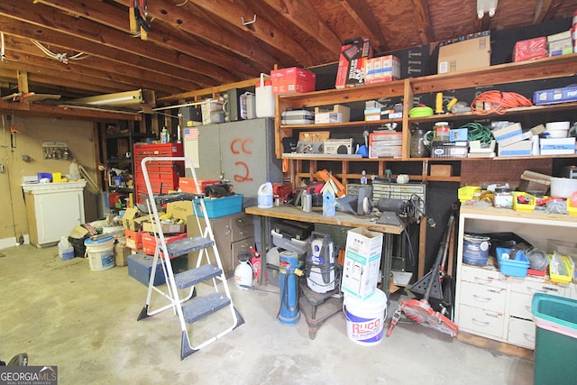 view of storage room