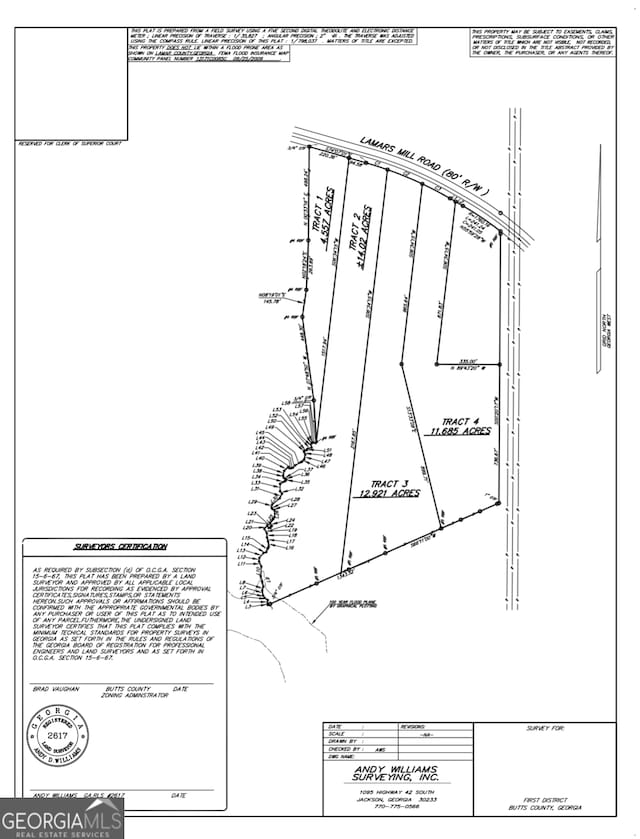 12.5ACTRACT Lamars Mill Rd, Flovilla GA, 30216 land for sale