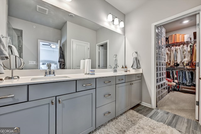 bathroom featuring vanity