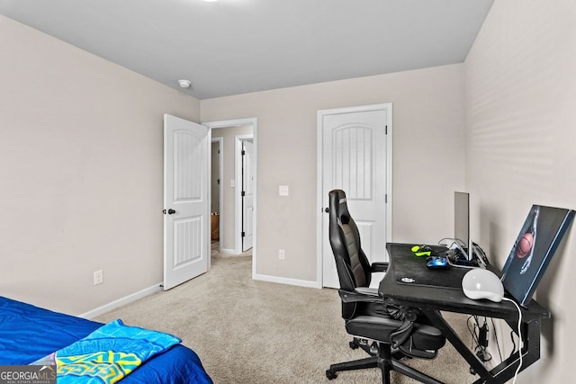 bedroom with carpet flooring