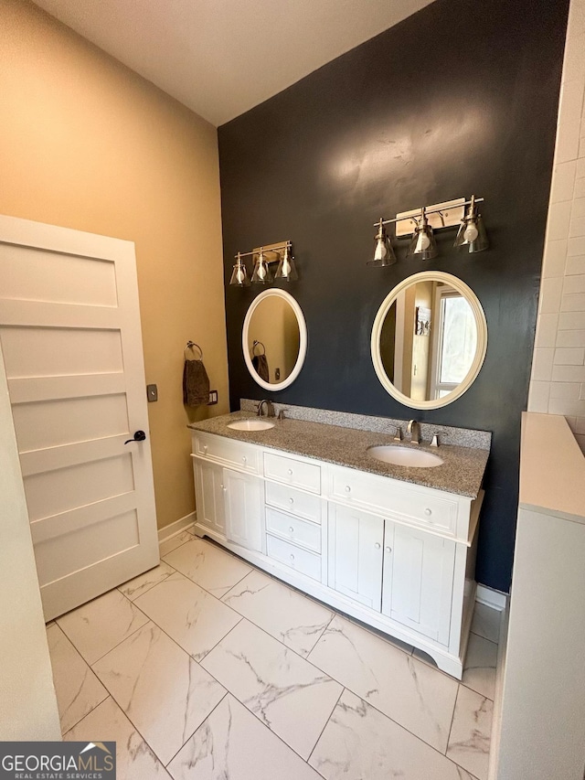 bathroom with vanity