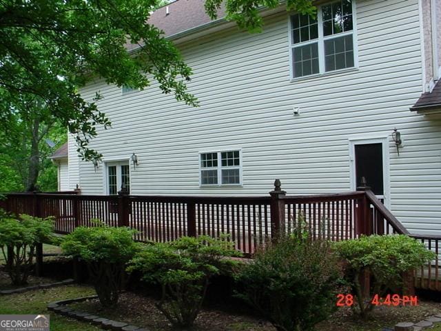 exterior space featuring a deck