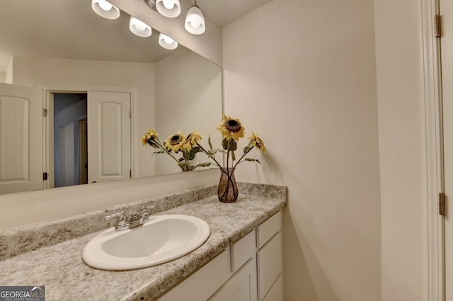 bathroom featuring vanity