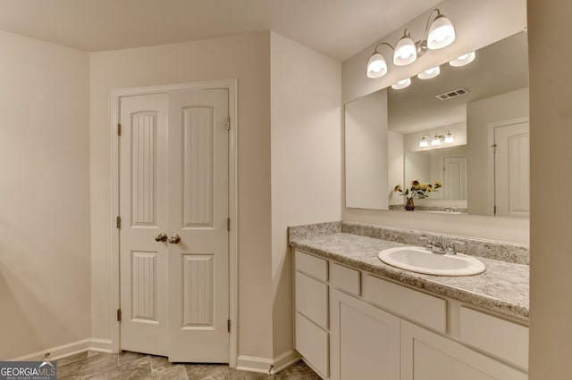 bathroom featuring vanity