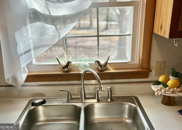 interior details with sink