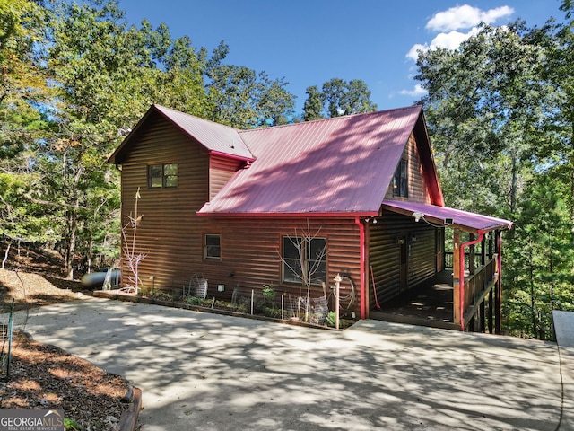 view of property exterior