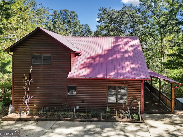 view of side of home