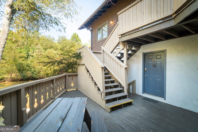 view of wooden terrace