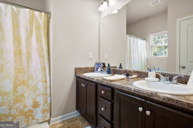 bathroom with vanity