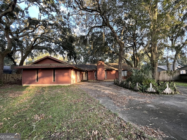 view of ranch-style home