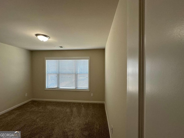 view of carpeted empty room