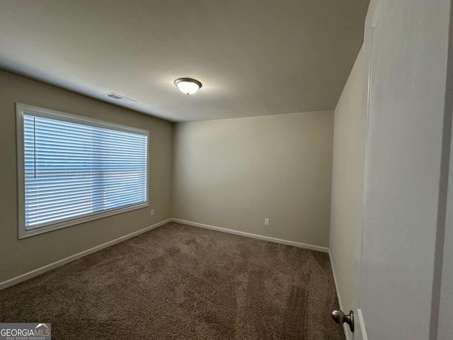 view of carpeted empty room