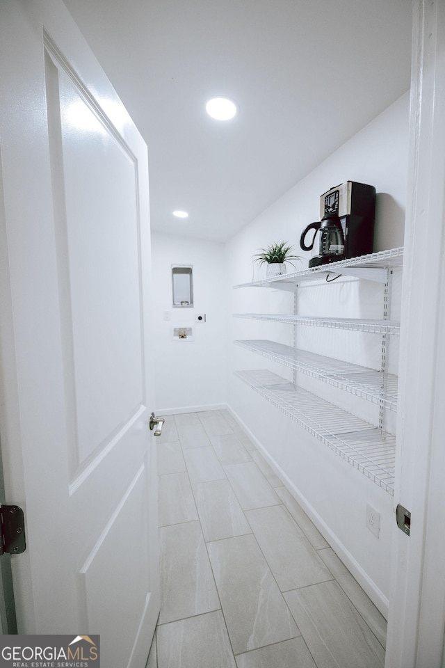 1466 Hardin Ave, Atlanta, GA 30337 - interior space featuring washer hookup, recessed lighting, and baseboards