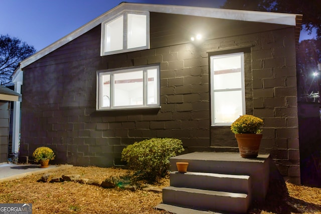 1466 Hardin Ave, Atlanta, GA 30337 - view of side of property featuring concrete block siding
