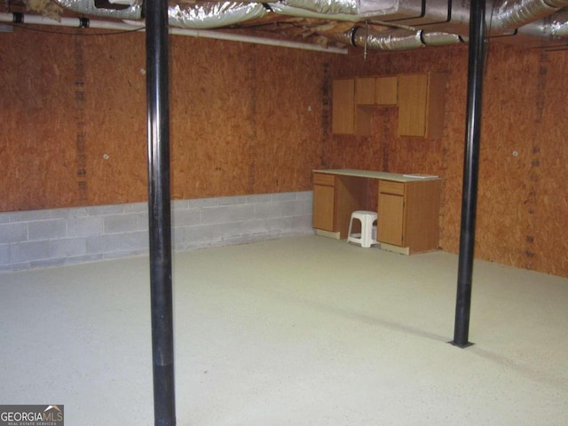 view of basement