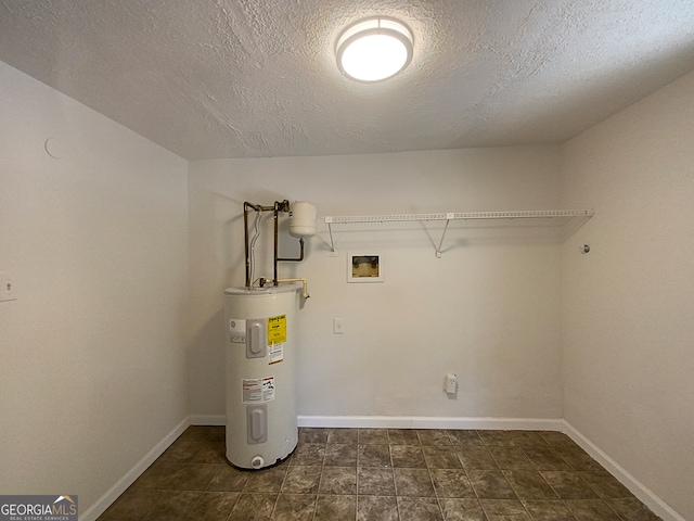 utility room featuring electric water heater