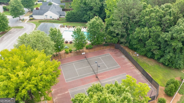 birds eye view of property