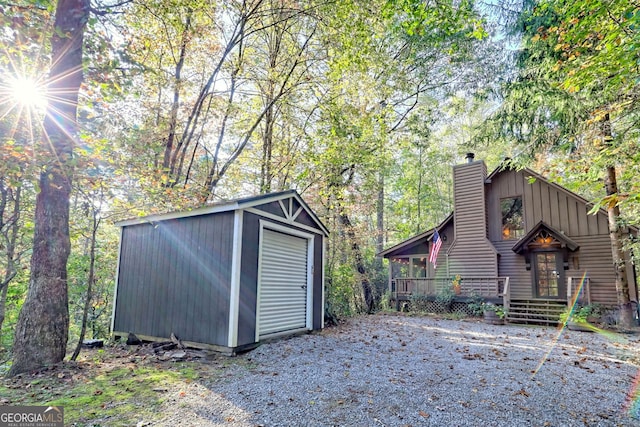 view of outbuilding