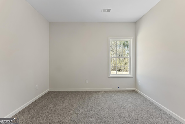 view of carpeted empty room