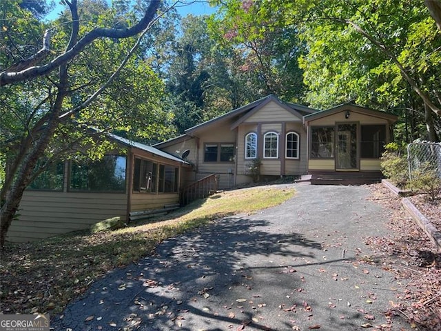 view of ranch-style home