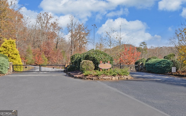 view of street featuring a mountain view