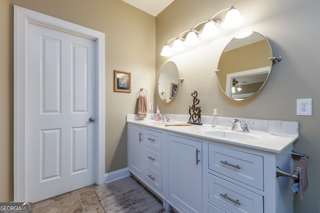 bathroom with vanity