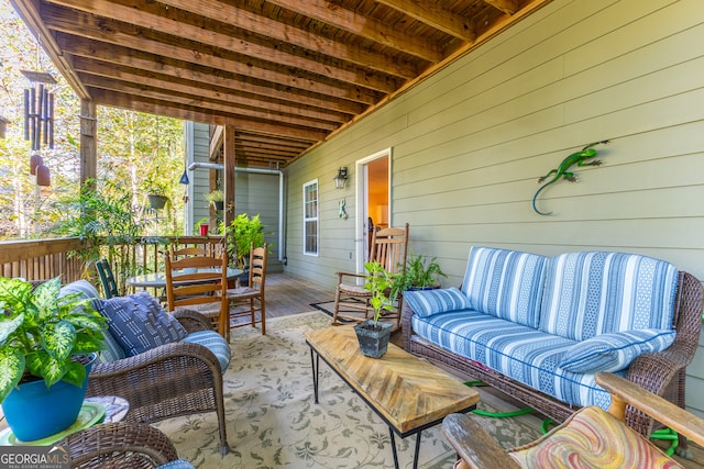 view of patio / terrace featuring outdoor lounge area