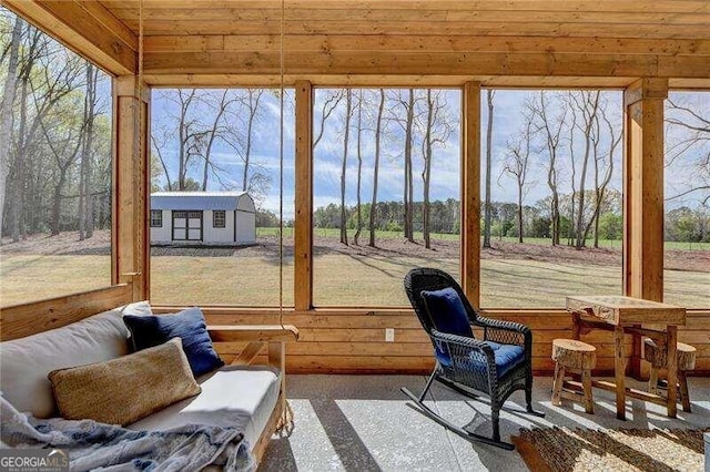 sunroom featuring a healthy amount of sunlight