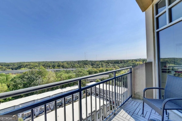 view of balcony