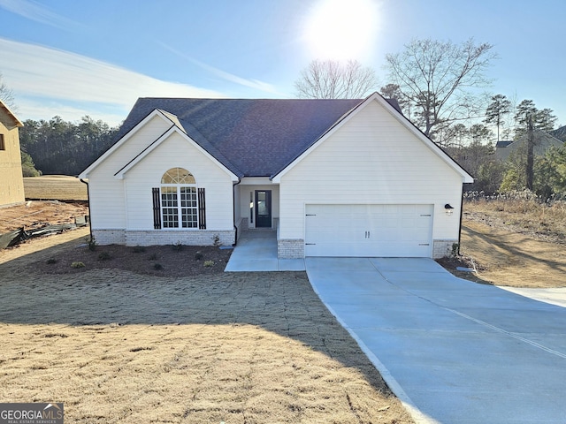 ranch-style house with a garage